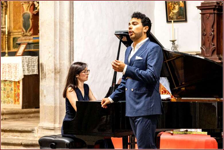 Momento del concierto de anoche en la iglesia conventual de San Francisco/Ildefonso Rodríguez.